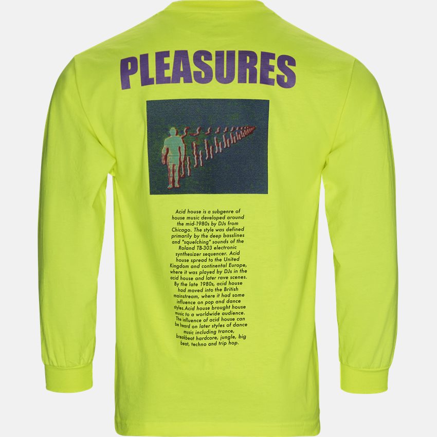 Pleasures T-shirts ACID HOUSE NEON GUL